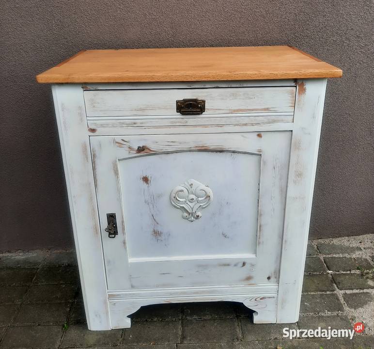 Stara komoda szafka biała przecierana shabby Tczew sprzedam