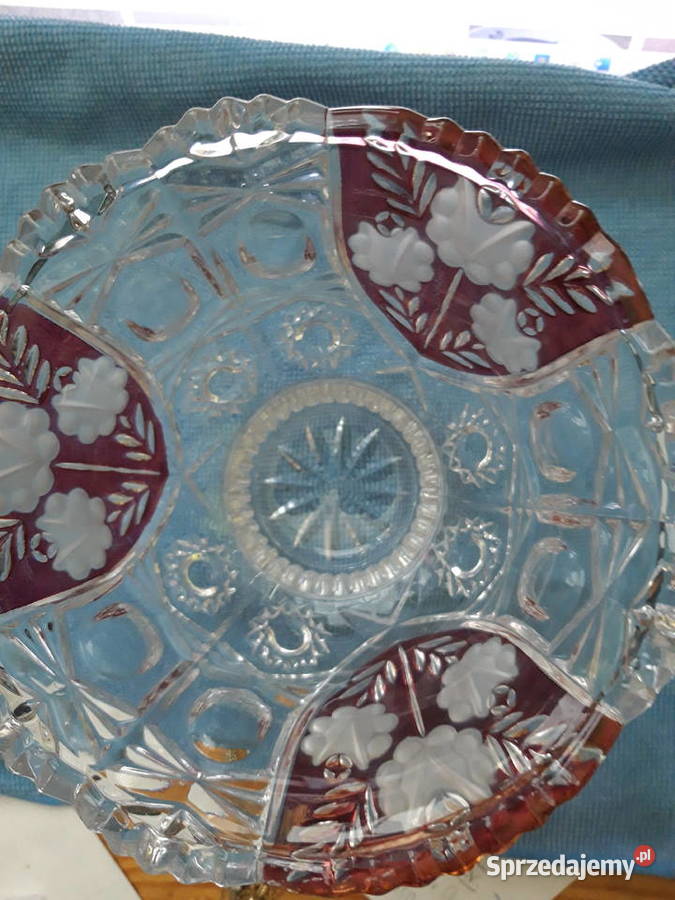 miska kryształowa Anna Hutte lata 70te Warszawa