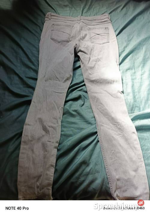 Szare jeansy straight leg bootcut EUR 40 Wejherowo