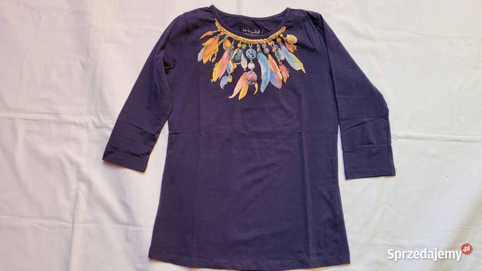 Granatowa bluza z rękawem 34