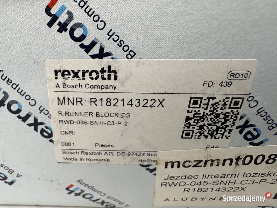 Rexroth R18214322X Prowadnica liniowa Pozostałe Warszawa