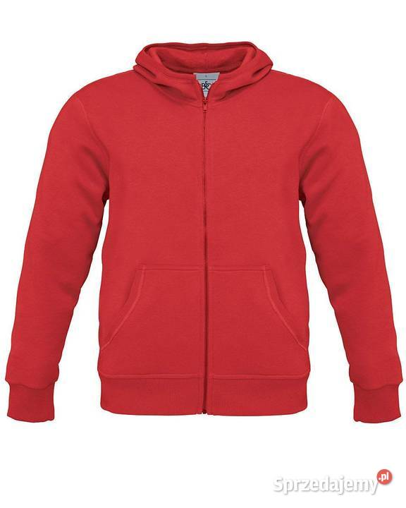 Bluza z kapturem na zamek czerwona 3XL BC Rozmiar 3XL Warszawa