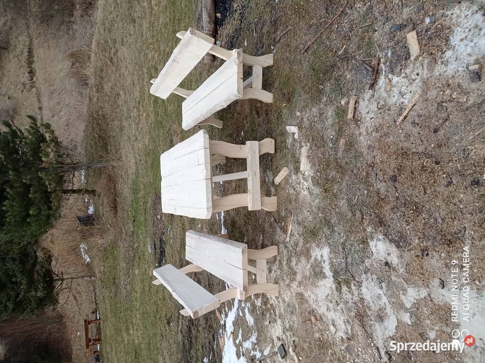 Meble ogrodowe drewniane Zestawy mebli ogrodowych śląskie Sól