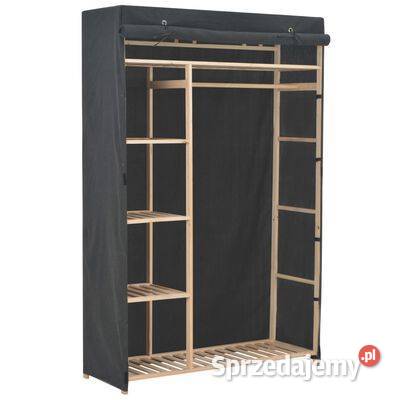 vidaXL Szafa na ubrania szara 110 x 40 x 170