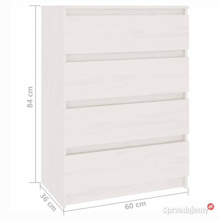 Komoda biała 60x36x84 lite drewno sosnowe Warszawa sprzedam