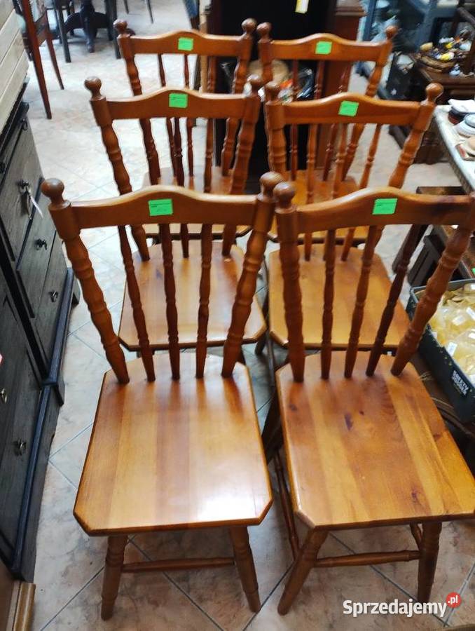 Krzesła drewniane patyczaki Ełk