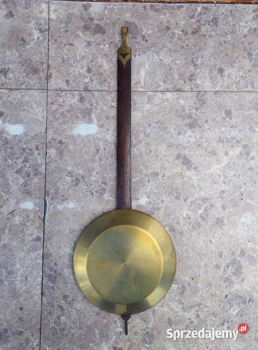 576 Wahadło starego zegara ściennego GB P48 Becker 11,5cm dł 35,5cm ładne