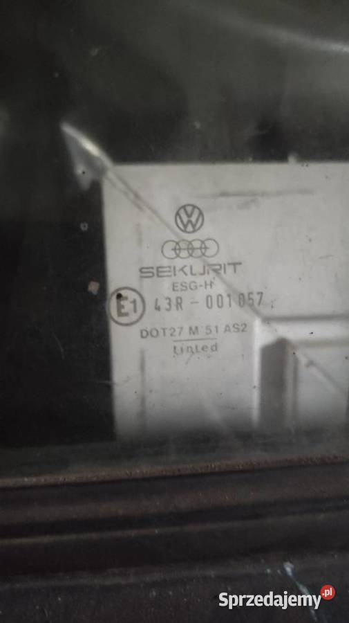 Szyba trójkątna lewy przód VW Golf 2 zielona Cieszyn