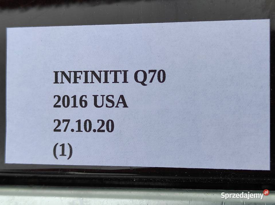 PANEL SCHOWEK MIESZEK TUNELU ŚRODEK INFINITI Q70 osobowe Nowy Tomyśl