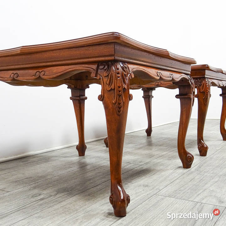 Stolik kawowy 2 Niski Stolik francuski orzechowy wielkopolskie Kalisz