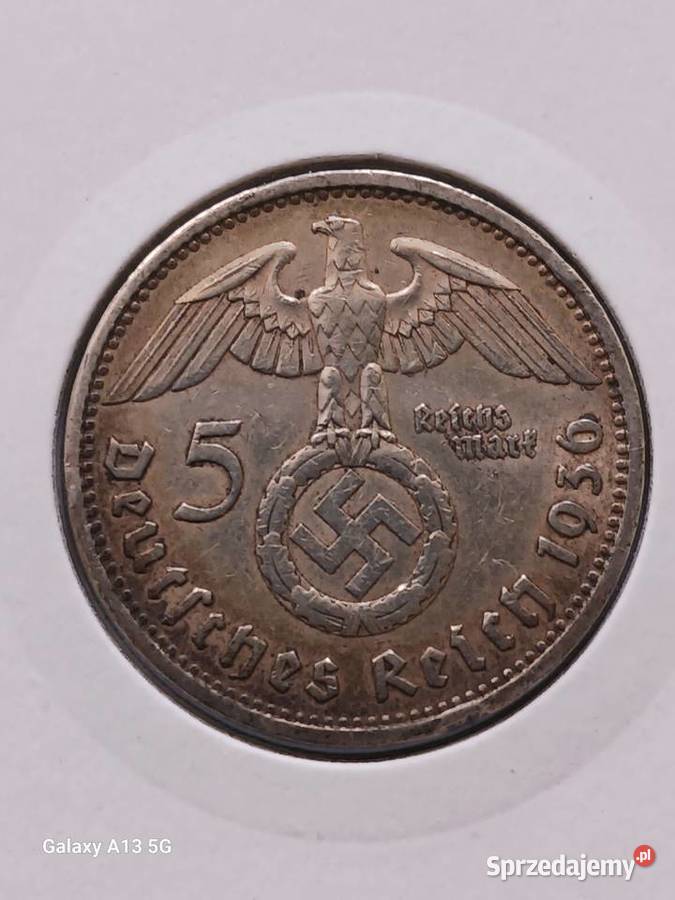 5 Marek Niemcy 1936 r Paul von Hindenburgmen A 4 Numizmatyka Konin