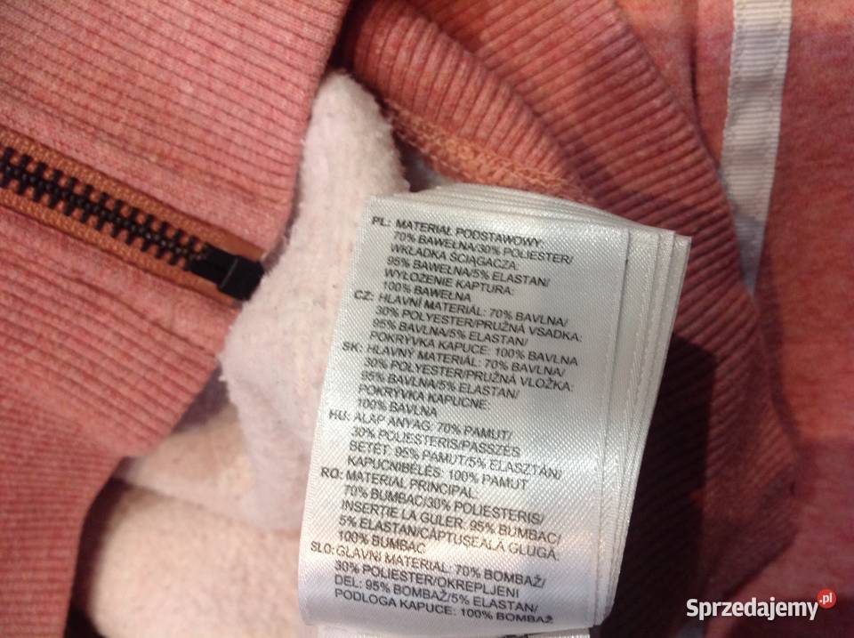 Bluza z Kapturem Damska ADIDAS XS Pudrowy Róż Odzież sportowa Nowa Sól