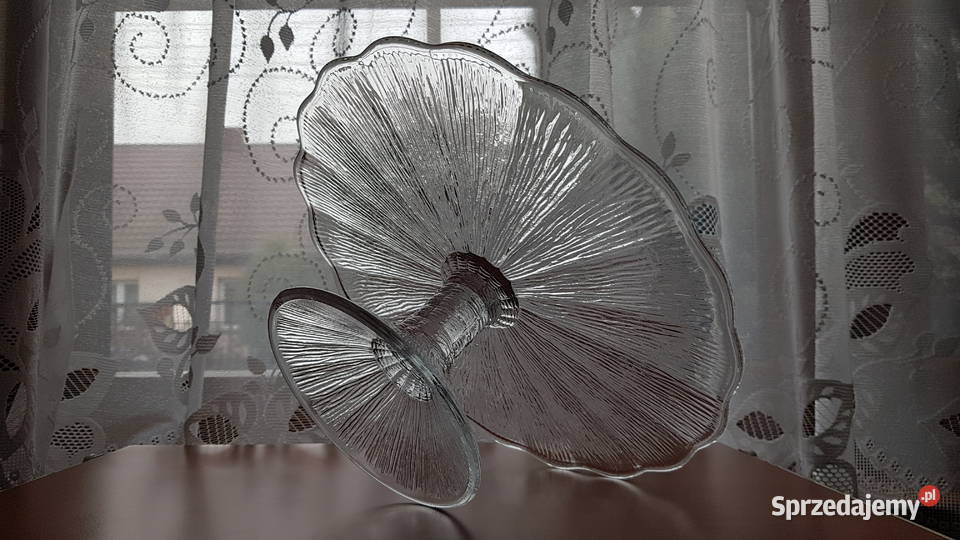 Tortownica Cora Ząbkowice szkło PRL