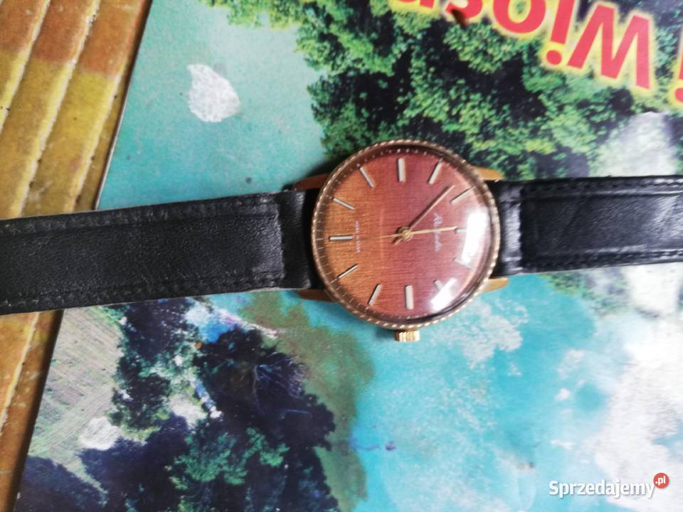 zegarek męski Rakieta koperta AU 24 pozlacana łódzkie Koluszki
