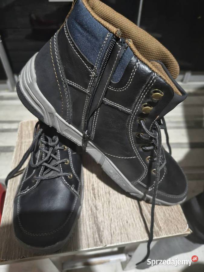 Buty zimowe męskie czarny Jasień sprzedam