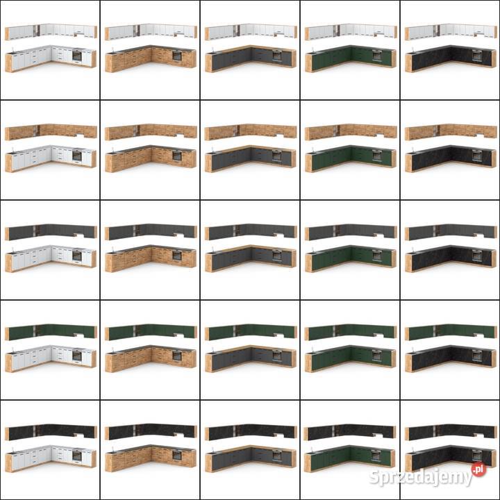 Meble Kuchenne Nowoczesne Narożne Zestaw Rossa Elbląg