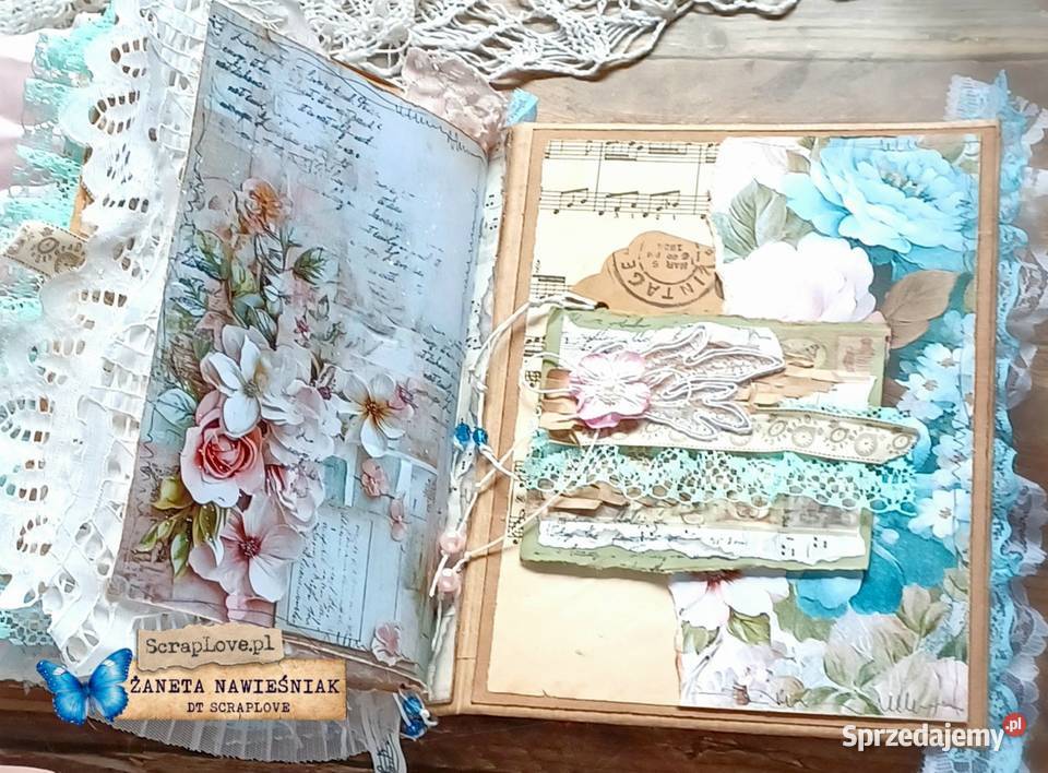 Album Shabby Chic prezent pamiętnik scrapbook Mszana Dolna