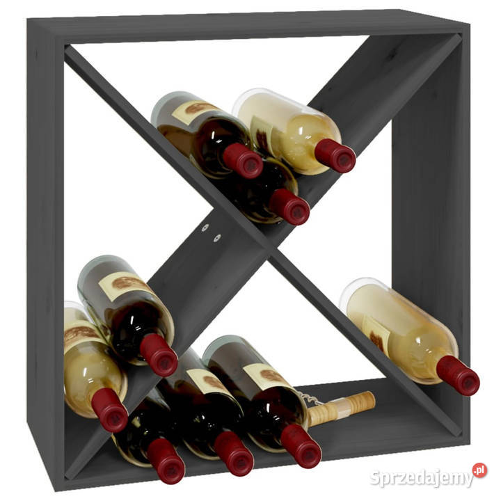 Szafka na wino szara 62x25x62 lite drewno mazowieckie Warszawa