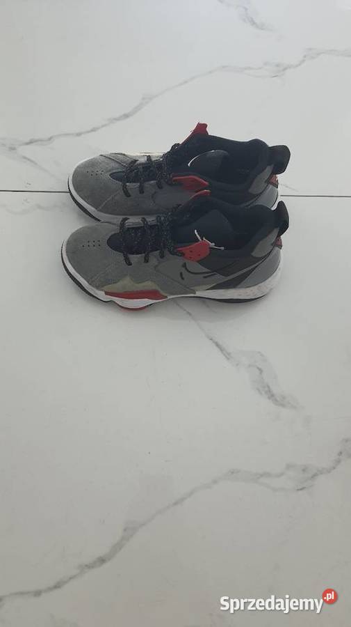Buty sportowe Jordan Nike Szare z czerwonymi chłopiec Suwałki