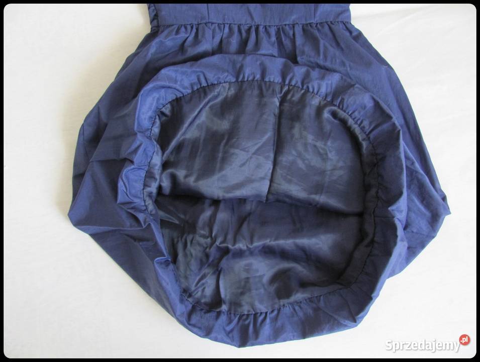 Sukienka gorsetowa SALSA bez ramiączek granatowa Bez wzoru Płock