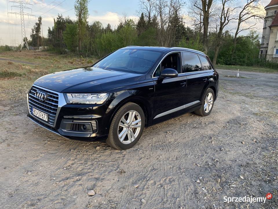Audi q7 etron quattro s line 2018 385 hybryda ogranicznik prędkości Warszawa