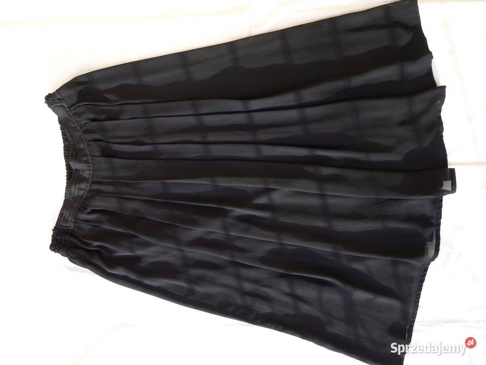 Czarna Zwiewna spódnica wizyta impreza 42 44 Rozmiar 42(XL) Nowy Sącz