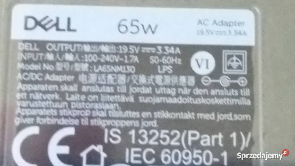 zasilacz Fujitsu Siemens HP Toshiba Dell mazowieckie Płońsk sprzedam