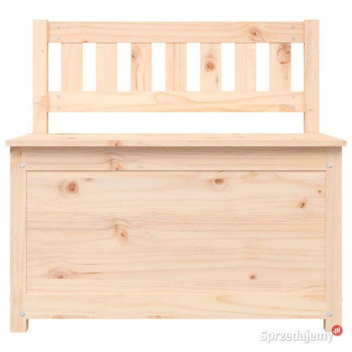 Ławka 80x41x77 lite drewno sosnowe WM823549 Krzesła Warszawa