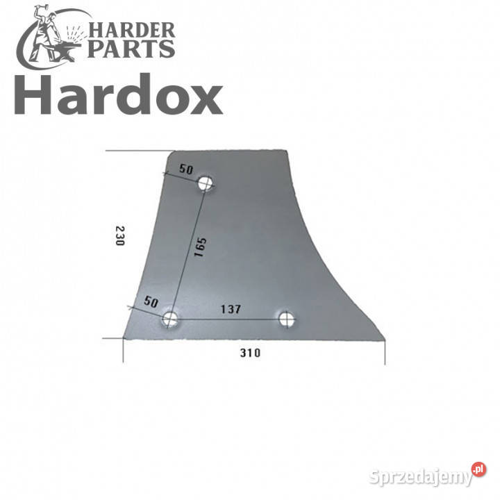 Pierś HARDOX 900105P części do pługa NIEMEYER nieuszkodzony