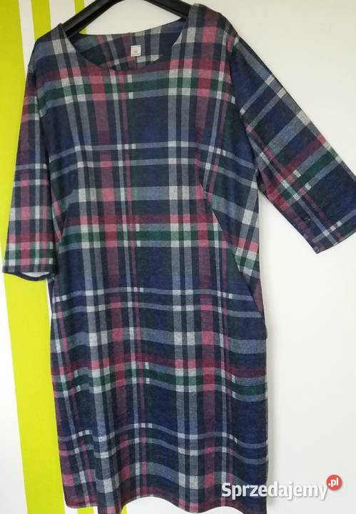 XL50 Sukienka w kratę Butik kolorowy Gliwice sprzedam