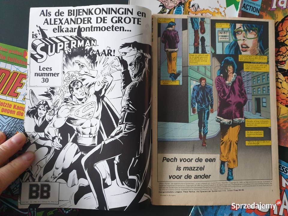 Zestaw 9ciu komiksów europejskich różne języki Gdynia