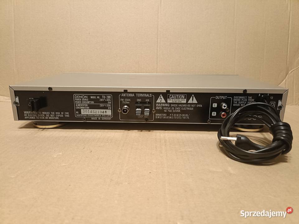 DENON TU280 instrukcja wielkopolskie Poznań