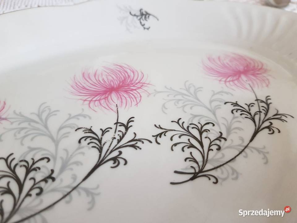 talerz półmisek złocony zdobiony zsrr Ryga Kielce