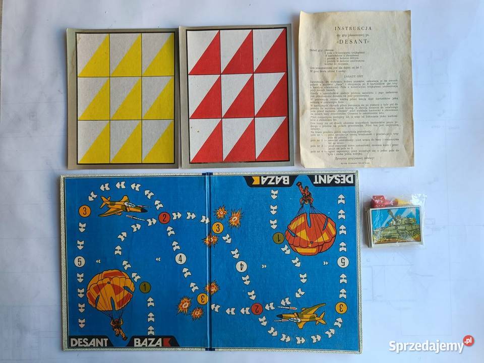DESANT gra planszowa strategiczna z czasów PRL Gdynia