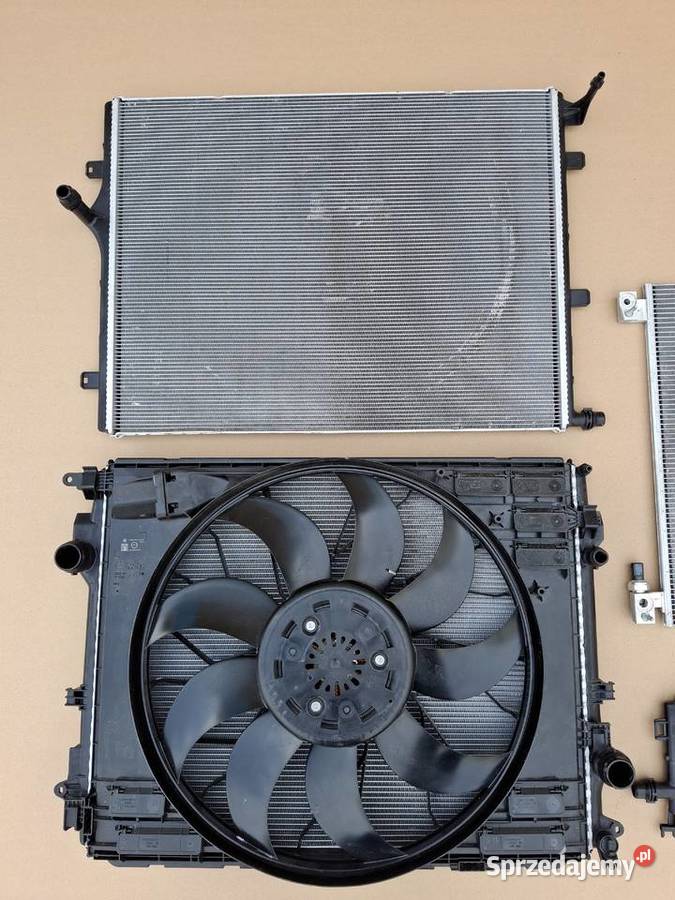 MERCEDES W254 W206 W214 W223 KOMPLET CHŁODNIC Wentylatory chłodnicy lubuskie Bieleń