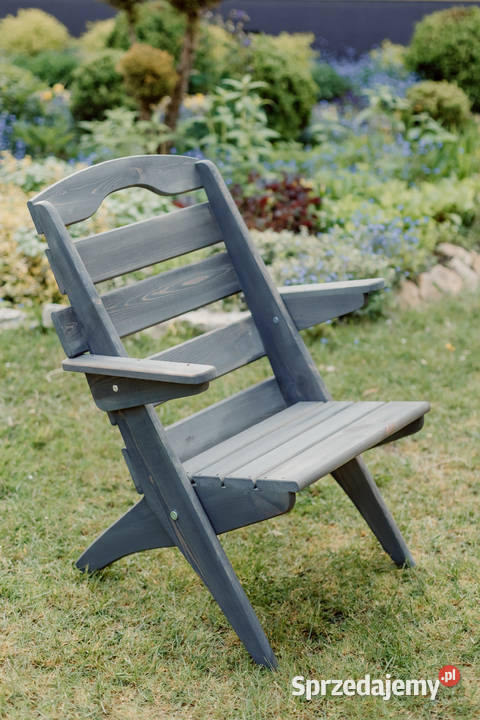 Krzesło ogrodowe drewniane składane, tarasowe typ S
