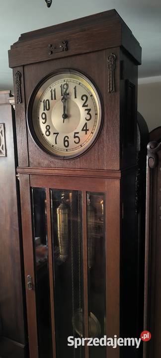 Lenzkirch 1913 r zegar stojący piękny wielki Antyki