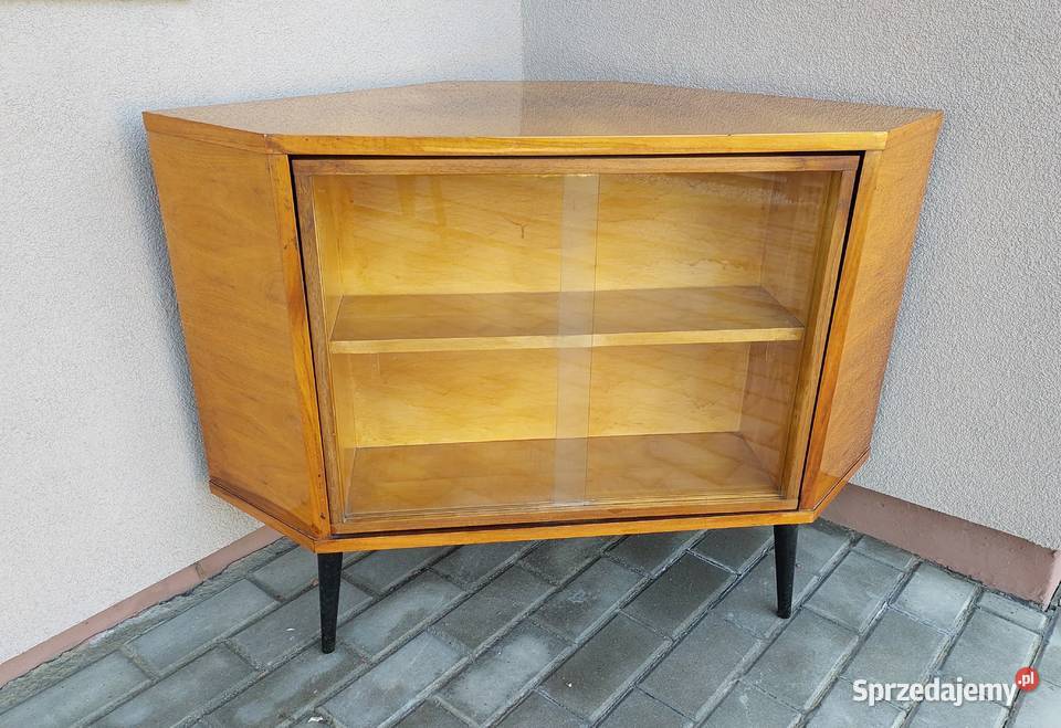 Stary barek narożny obrotowy PRL design patyczak pomorskie Tczew