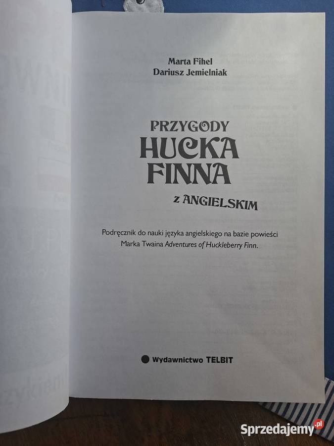 Przygody Hucka Finna z angielskim M Fihel D Kraków sprzedam