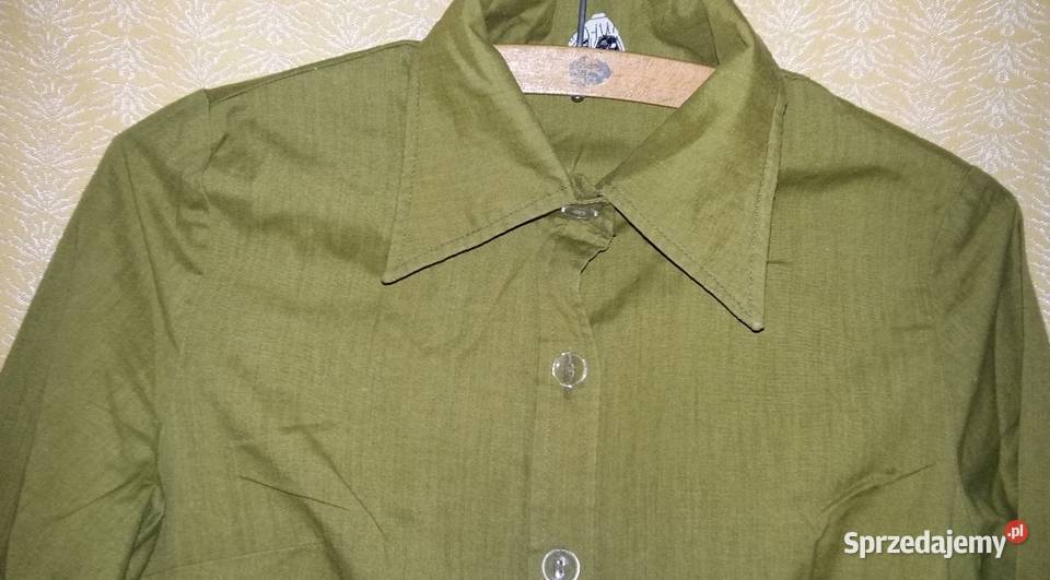 Koszula klasyczna bawełniana khakiS Bluzki i koszule Łódź