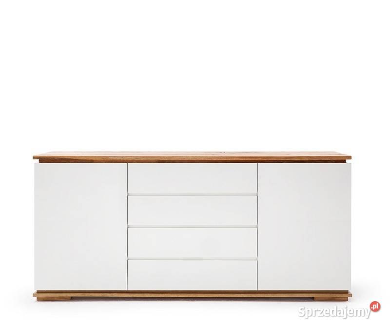 Chiara komoda szeroka biały lakier dąb olejowany 172cm Poznań sprzedam