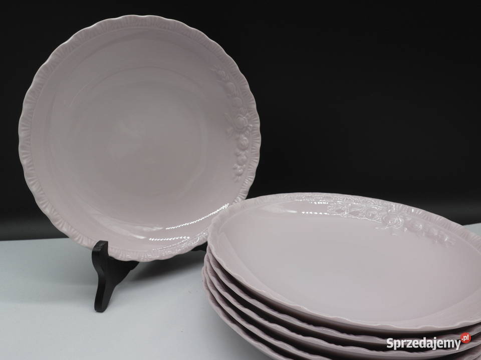 Porcelanowe talerze głębokie do zupy 6 wielkopolskie Raszków