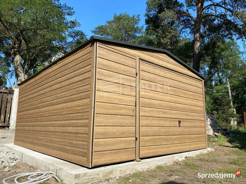 Garaż Blaszany 4x5m Brama uchylna drzwi Sprzedaż Gorzów Wielkopolski