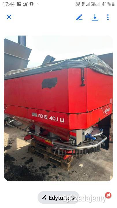 Rozsiewacz do nawozów kuhn axis 301 401 nieuszkodzony