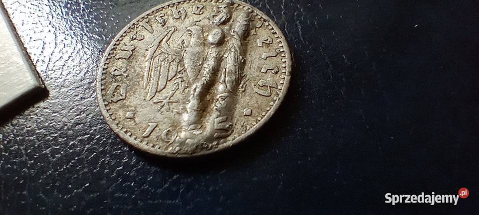 Stare monety 50 reichfenig 1935 J Niemcy podkarpackie Lesko sprzedam