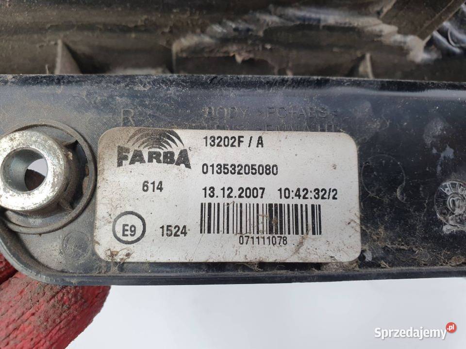 LAMPA PRAWA TYŁ PEUGEOT BIPPER 01353205080 Lipno
