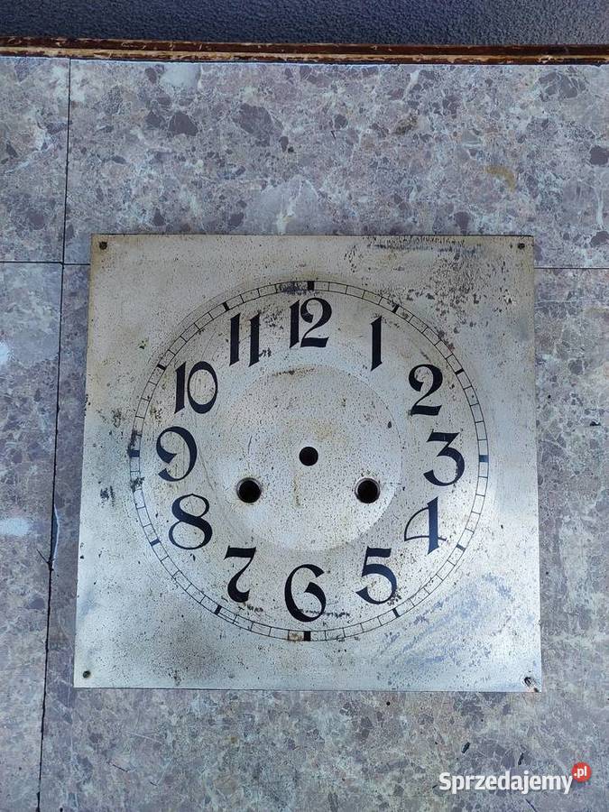 613 Tarcza starego zegara ściennego PHS 22x22 Tczew sprzedam