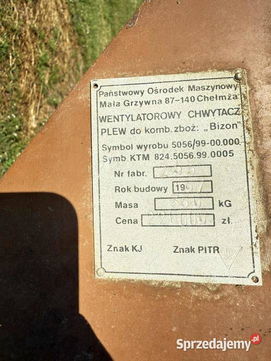 Chwytacz plew bizon z056 lubelskie sprzedam