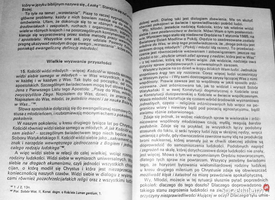 Wy jesteście moją nadzieją Jan Paweł II miękka Chełm
