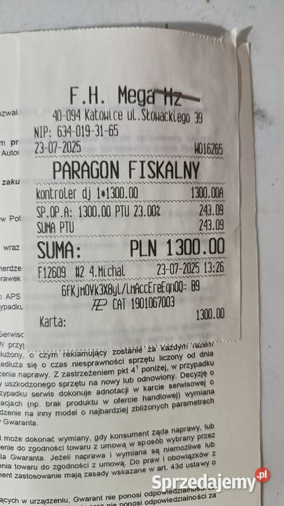 Kontroler DJ Pioneer DDJFLX4 Katowice sprzedam